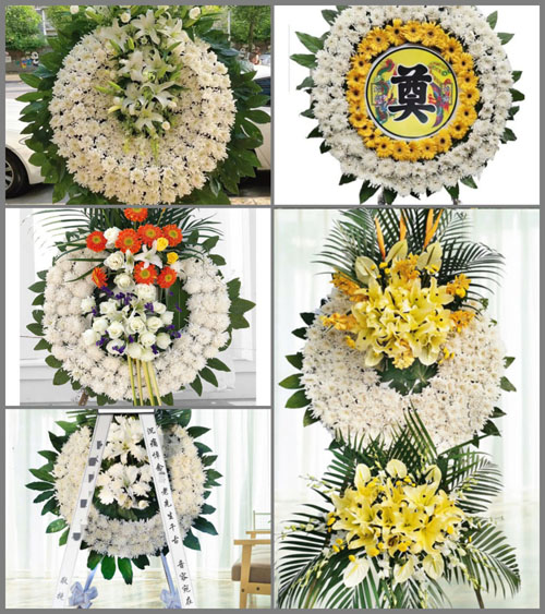 贵州六盘水盘县胜境街道沙淤村花圈速递