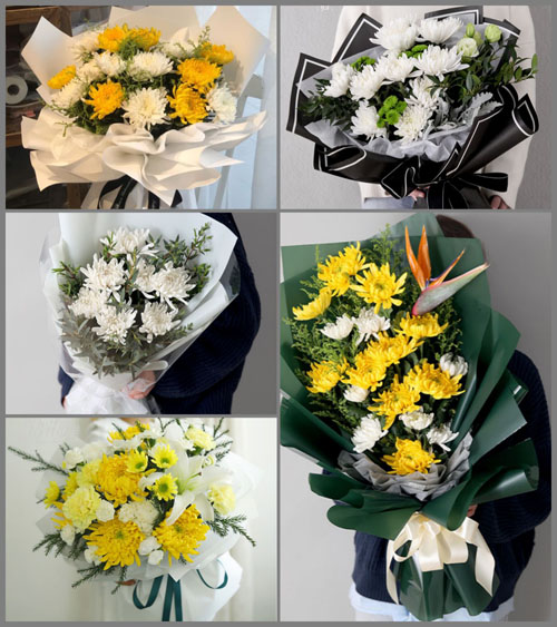 贵州六盘水盘县胜境街道沙淤村白事花束代送